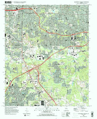 Southeast Atlanta 1993 topographic map thumbnail