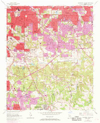 Southeast Atlanta 1954 topographic map thumbnail