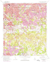 Southeast Atlanta 1954 topographic map thumbnail