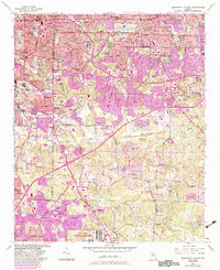 Southeast Atlanta 1954 topographic map thumbnail