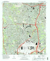 Southwest Atlanta 1993 topographic map thumbnail