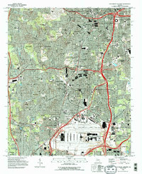 Southwest Atlanta 1993 topographic map thumbnail