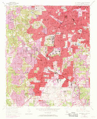 Southwest Atlanta 1954 topographic map thumbnail