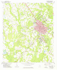 Statesboro 1978 topographic map thumbnail