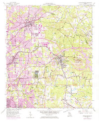 Stone Mountain 1956 topographic map thumbnail