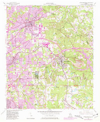 Stone Mountain 1956 topographic map thumbnail