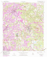 Stone Mountain 1956 topographic map thumbnail