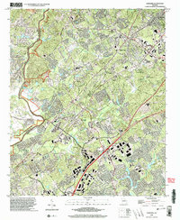 Suwanee 1999 topographic map thumbnail