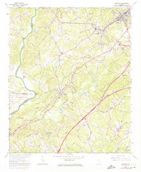 Suwanee 1964 topographic map thumbnail