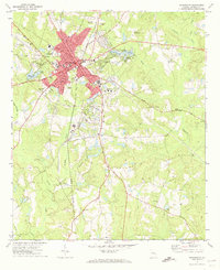 Swainsboro 1971 topographic map thumbnail