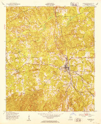 Talbotton 1950 topographic map thumbnail