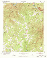 Tallulah Falls 1953 topographic map thumbnail