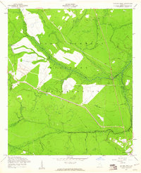 Taylors Creek 1958 topographic map thumbnail