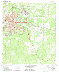 Thomasville 1975 topographic map thumbnail