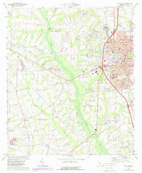 Tifton West 1973 topographic map thumbnail