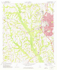 Tifton West 1973 topographic map thumbnail