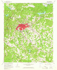 Toccoa 1964 topographic map thumbnail