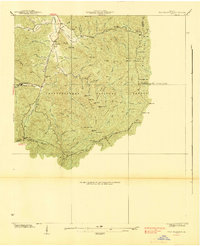 Tray Mountain 1938 topographic map thumbnail