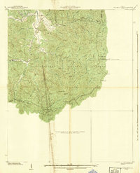 Tray Mountain 1938 topographic map thumbnail
