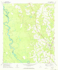 Uvalda 1970 topographic map thumbnail