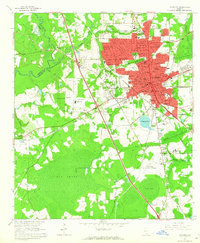 Valdosta 1961 topographic map thumbnail