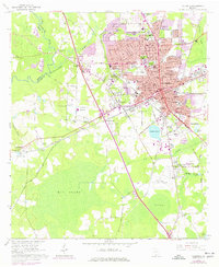 Valdosta 1961 topographic map thumbnail