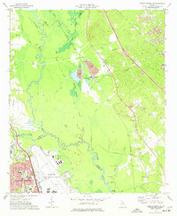Warner Robins NE 1973 topographic map thumbnail