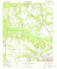 Warner Robins NW 1973 topographic map thumbnail