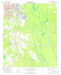 Warner Robins SE 1973 topographic map thumbnail
