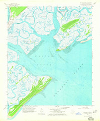 Wassaw Sound 1957 topographic map thumbnail