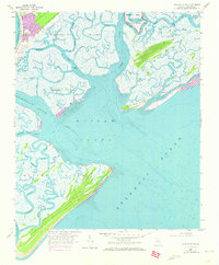 Wassaw Sound 1957 topographic map thumbnail
