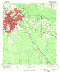 Waycross East 1967 topographic map thumbnail