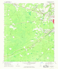Waycross West 1967 topographic map thumbnail