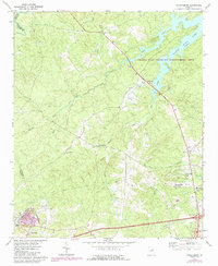 Wrightsboro 1972 topographic map thumbnail