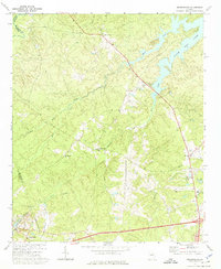 Wrightsboro 1972 topographic map thumbnail