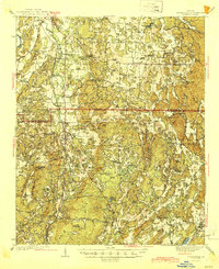 Adairsville 1944 topographic map thumbnail