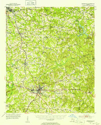 Barnesville 1951 topographic map thumbnail