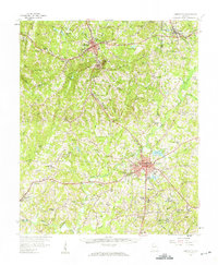 Carrollton 1958 topographic map thumbnail