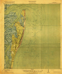 Cumberland Island 1918 topographic map thumbnail