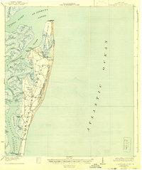 Cumberland Island 1930 topographic map thumbnail