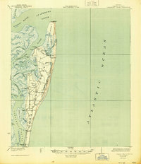 Cumberland Island 1930 topographic map thumbnail