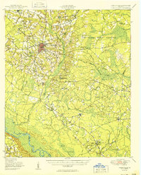 Glennville 1950 topographic map thumbnail