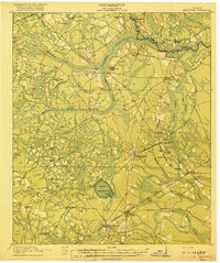 Hinesville 1918 topographic map thumbnail