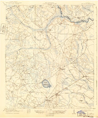 Hinesville 1918 topographic map thumbnail
