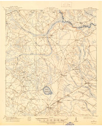 Hinesville 1918 topographic map thumbnail