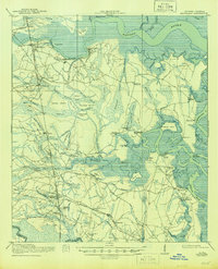 Kingsland 1918 topographic map thumbnail