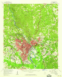 Macon 1956 topographic map thumbnail