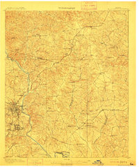 Milledgeville 1912 topographic map thumbnail