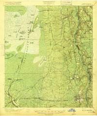 Moniac 1918 topographic map preview