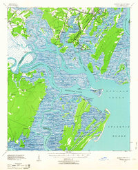 Ossabaw Island 1944 topographic map thumbnail